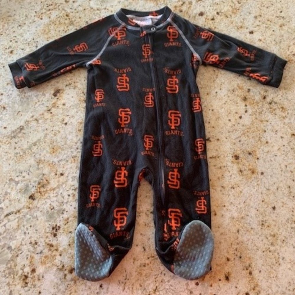 SF Giants Onesie with Feet 3-6M (Gen2)